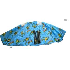 Vintage Ninja Turtles TMNT fun hut bed tent 72x35 inches INCOMPLETE